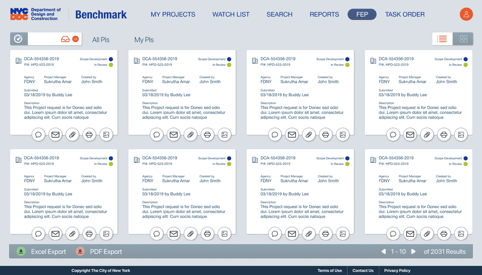 alt DDC Benchmark Cards