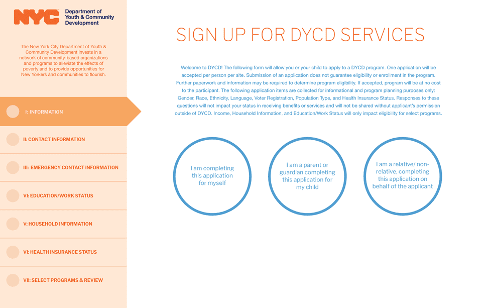 alt DYCD Intake Form