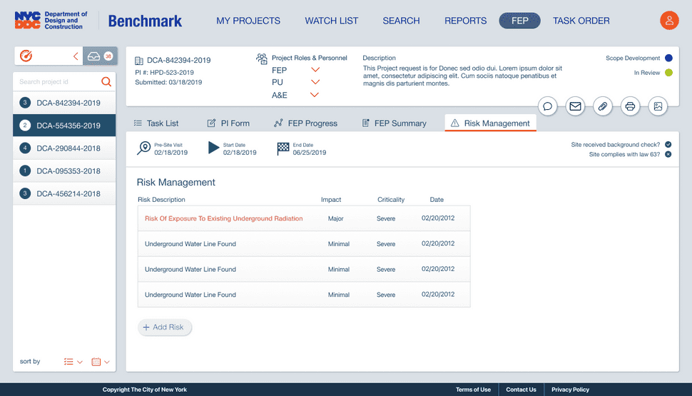 alt DYCD Benchmark Risk