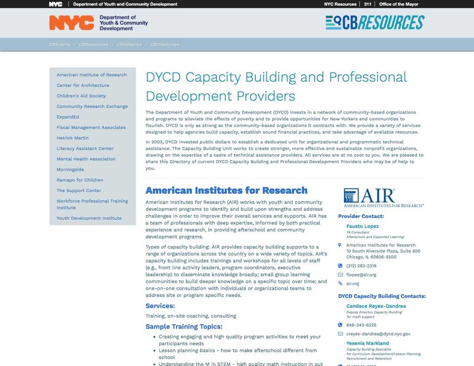 alt DYCD Capacity Building TA Guide